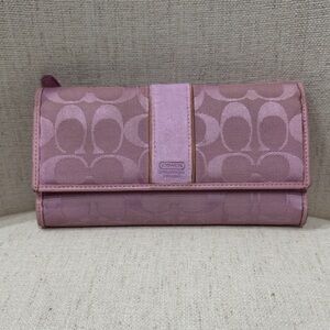 Coach Vintage Mauve Signature Wallet